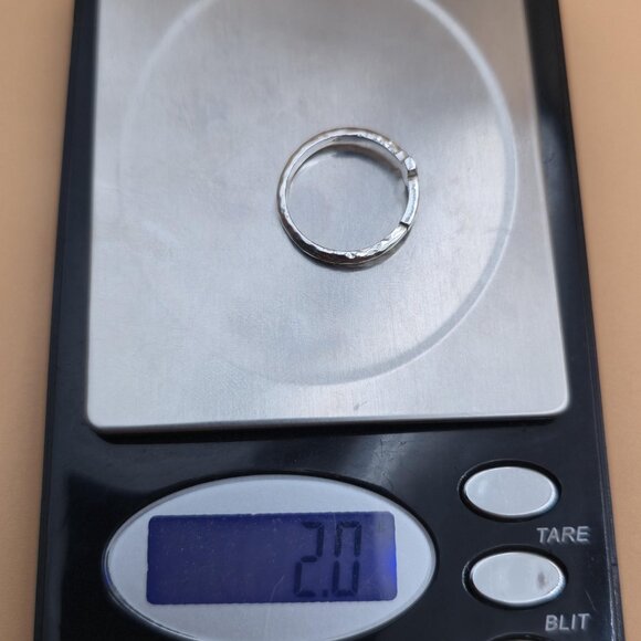 Size 7 Sterling Silver Simple Style Cross Religious Band Ring A4767 - Picture 7 of 7